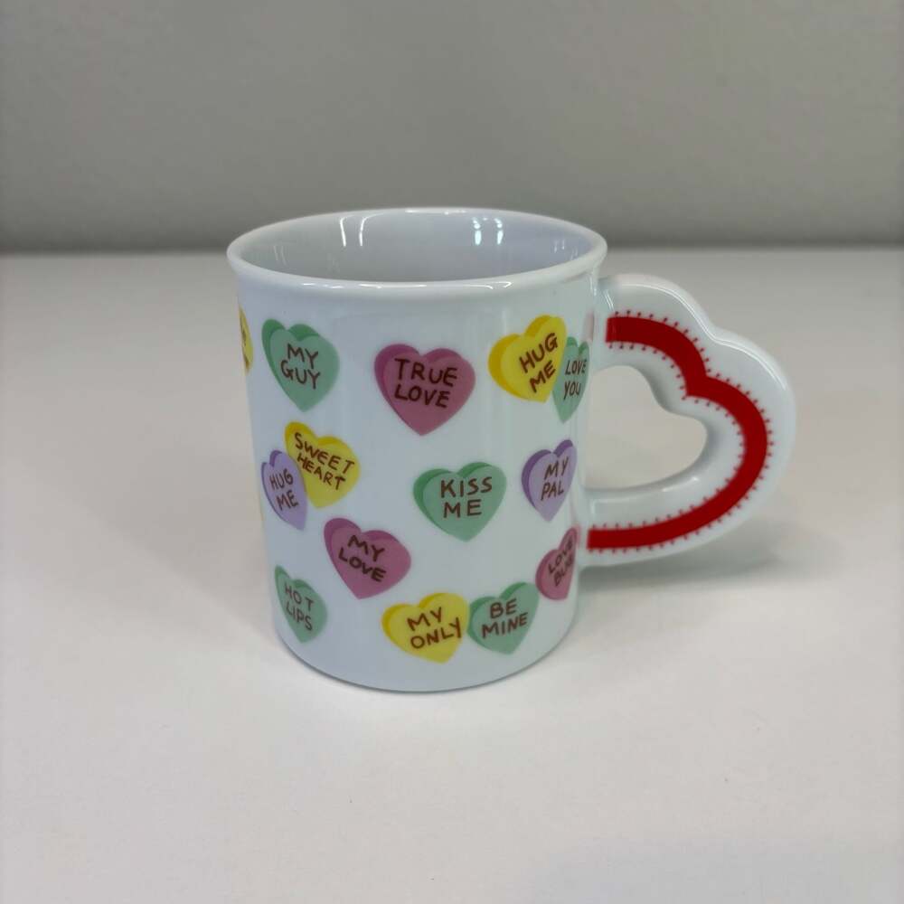 Vintage 1995 Westwood Designs Valentine Conversation Heart Coffee Mug